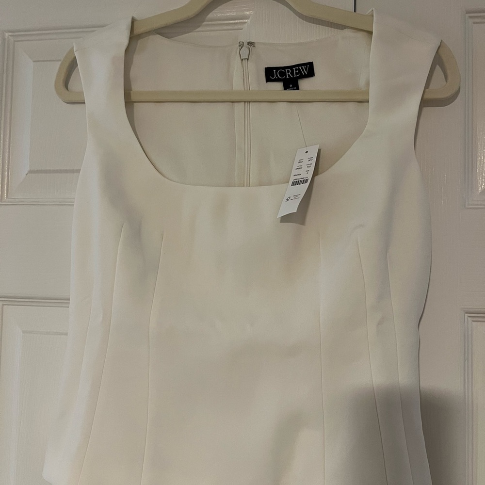 J. Crew Scoopneck Tank top in city crepe
